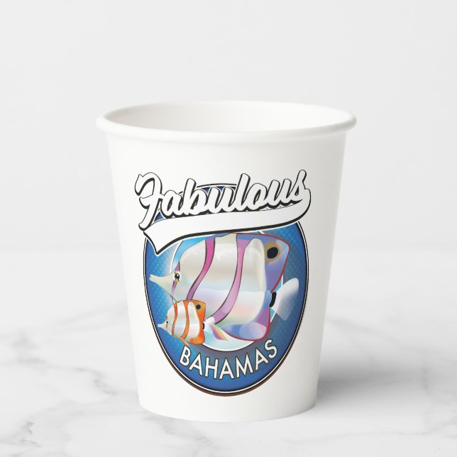 Bahamas fabulous logo  paper cups (Front)