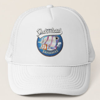 Bahamas fabulous logo  trucker hat