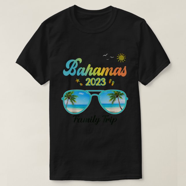 Bahamas Family Trip Matching Group Vacation Cruise T-Shirt (Design Front)