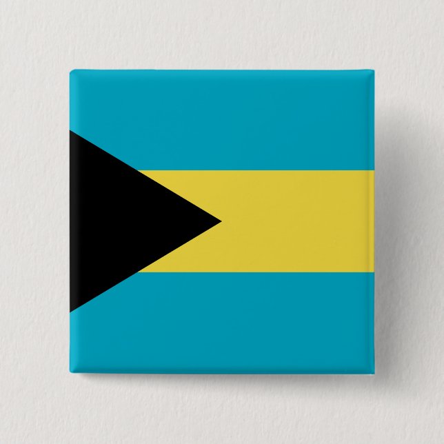 Bahamas Flag 15 Cm Square Badge (Front)