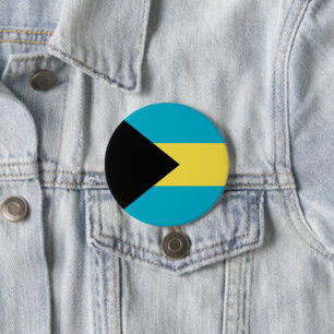 Bahamas flag 7.5 cm round badge