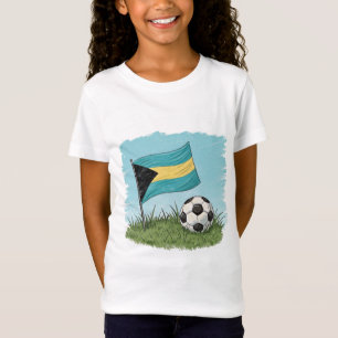 Bahamas flag and soccer ball T-Shirt