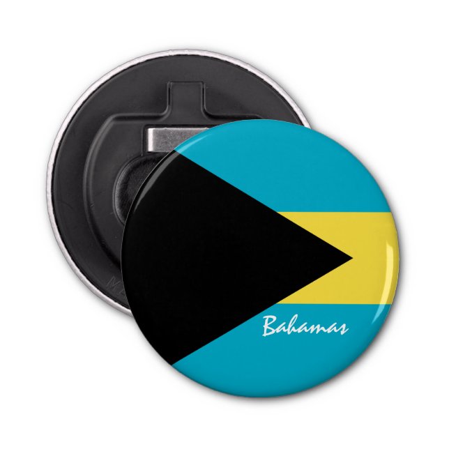 Bahamas Flag & Bahamas party /sports drink Bottle Opener (Front)