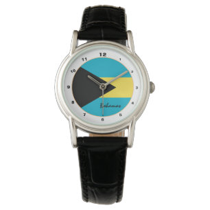 Bahamas Flag & Bahamas trendy fashion /design Watch
