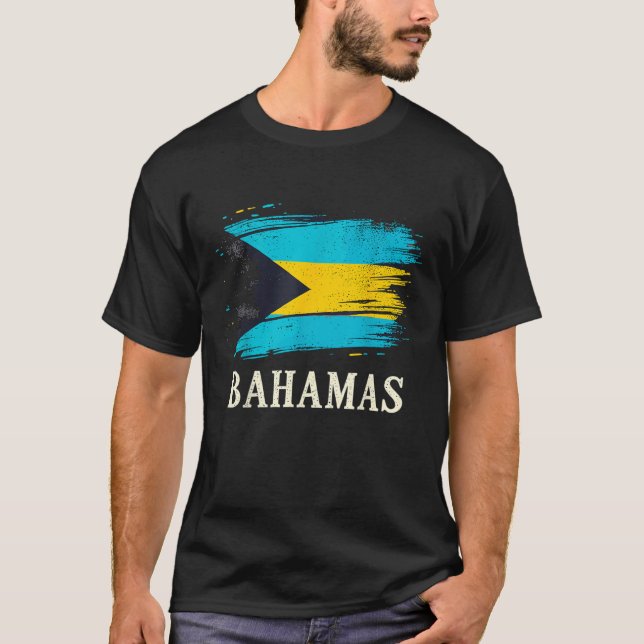Bahamas Flag Bahamas Vacation T-Shirt (Front)