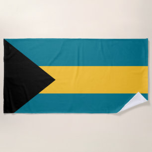 Bahamas flag Beach Towel