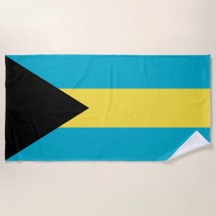 Bahamas flag beach towel