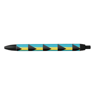 Bahamas Flag Black Ink Pen