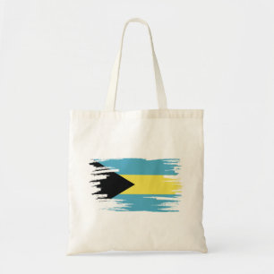 Bahamas Flag Brush Art Tote Bag