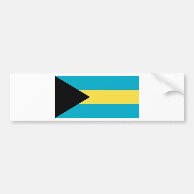 Bahamas Flag Bumper Sticker (Front)