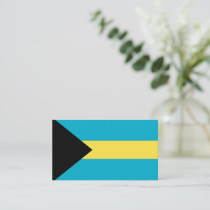 Bahamas flag business card