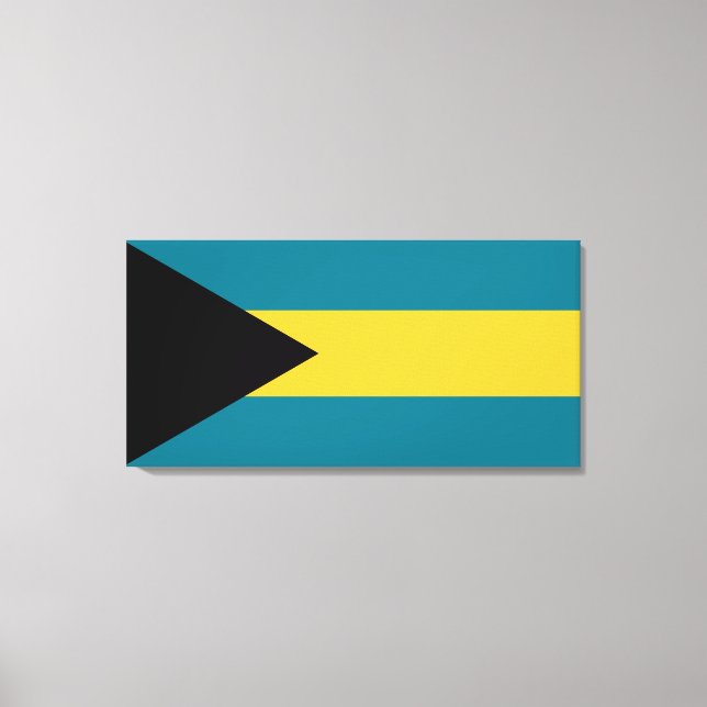 Bahamas Flag Canvas Print (Front)