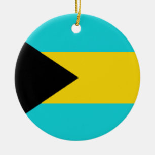 Bahamas Flag Ceramic Tree Decoration