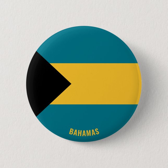 Bahamas Flag Charming Patriotic 6 Cm Round Badge (Front)