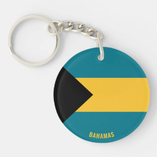 Bahamas Flag Charming Patriotic Key Ring