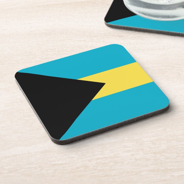 Bahamas flag coaster (Left Side)
