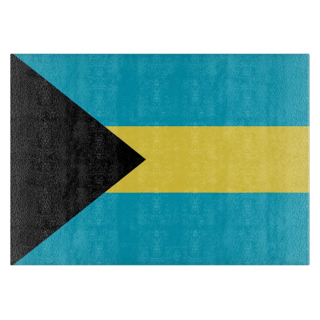 Bahamas flag cutting board (Front)