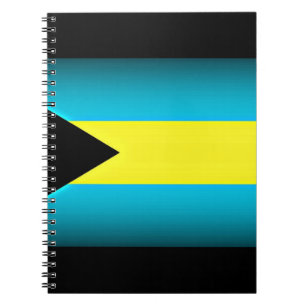 Bahamas Flag Dark Edge Notebook
