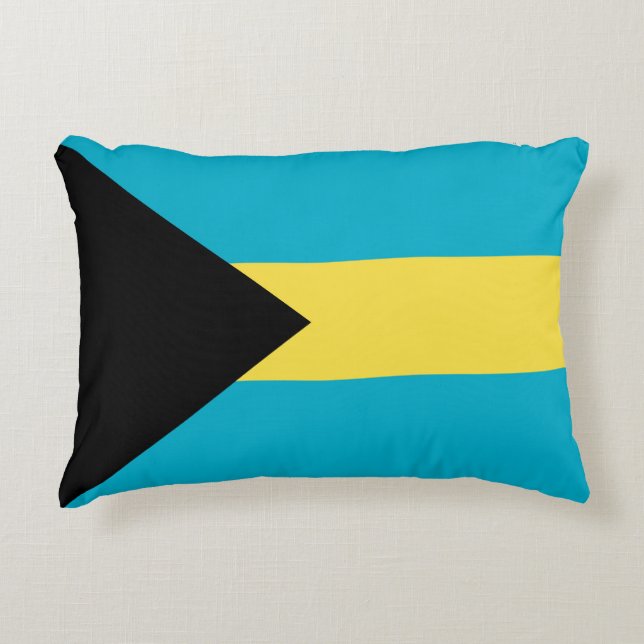 Bahamas flag decorative cushion (Front)
