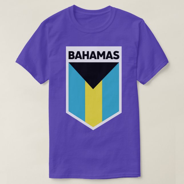 Bahamas Flag Emblem T-Shirt (Design Front)