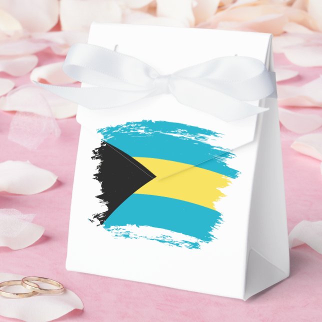 Bahamas flag favour box (Wedding)
