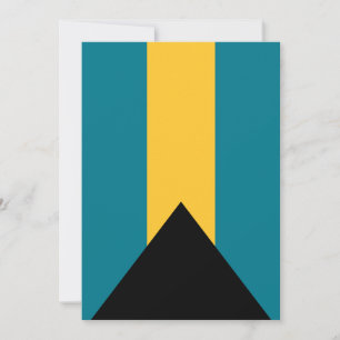 Bahamas flag Flat Thank You Card