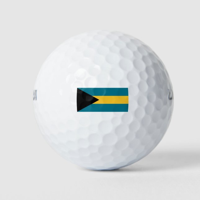 Bahamas Flag Golf Balls (Front)