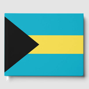 Bahamas flag guest book