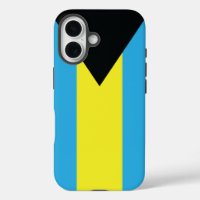 Bahamas Flag in Blue, Black, and Yellow