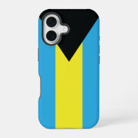 Bahamas Flag in Blue, Black, and Yellow