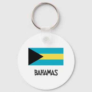 Bahamas Flag Key Ring