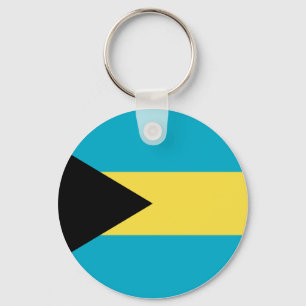 Bahamas Flag Key Ring