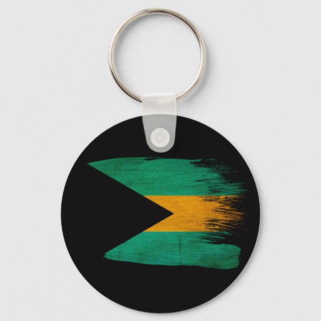 Bahamas Flag Key Ring (Front)