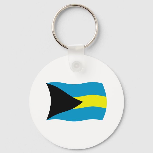 Bahamas Flag Keychain (Front)