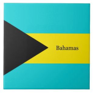 Bahamas flag, labelled tile