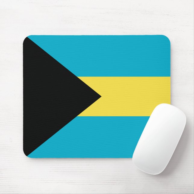Bahamas flag mouse mat (With Mouse)
