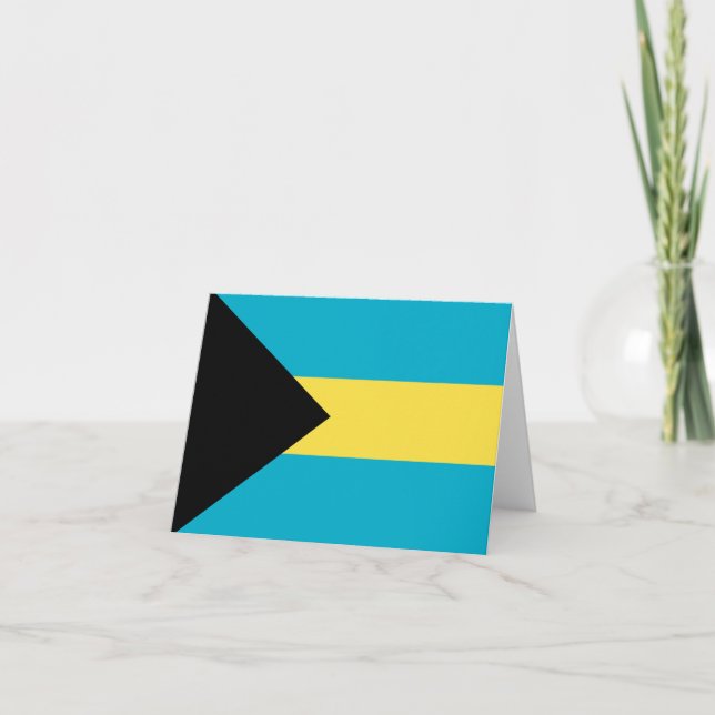 Bahamas flag note card (Front)