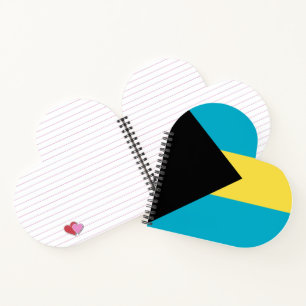 Bahamas flag notebook