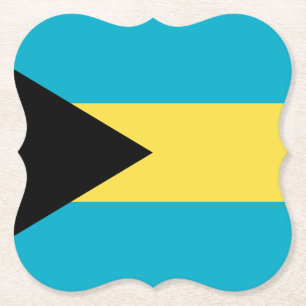 Bahamas Flag Paper Coaster