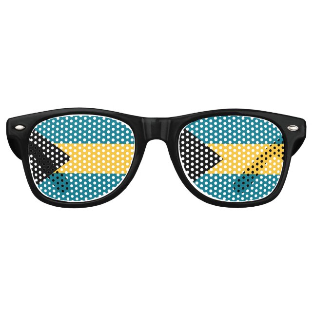 Bahamas flag Party Sunglasses (Front)