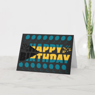 Bahamas Flag Patriotic Birthday Card