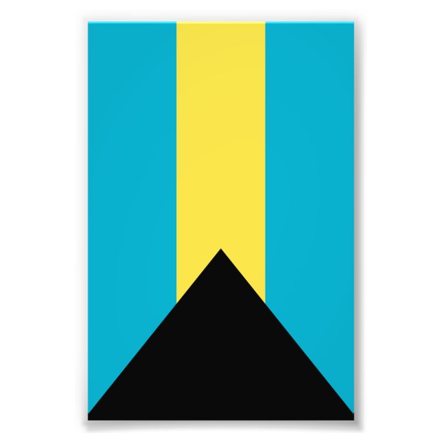 Bahamas flag photo print (Front)