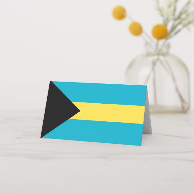 Bahamas flag place card (Front)