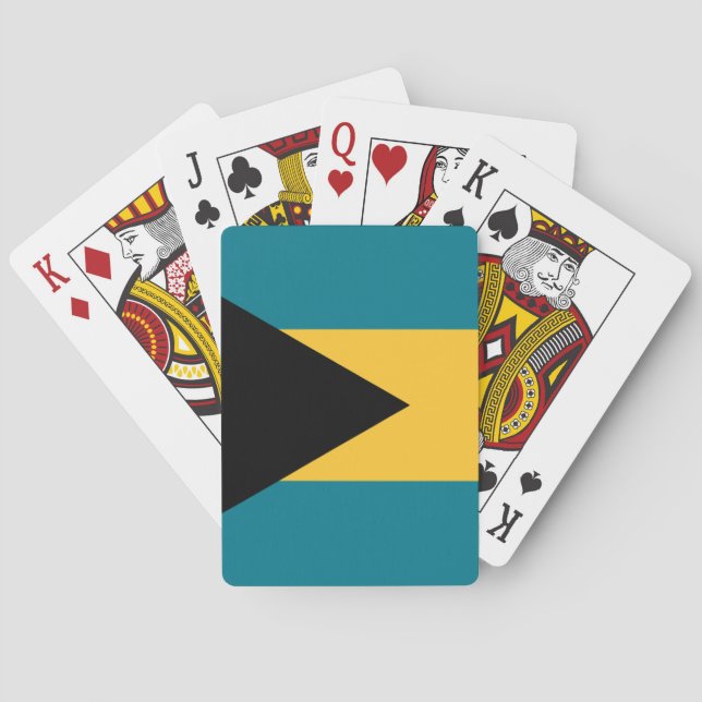 Bahamas Flag Playing Cards (Back)