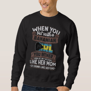 Bahamas Flag Proud Bahamians Men & Women Sweatshirt