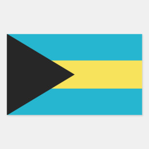 Bahamas Flag Rectangular Sticker