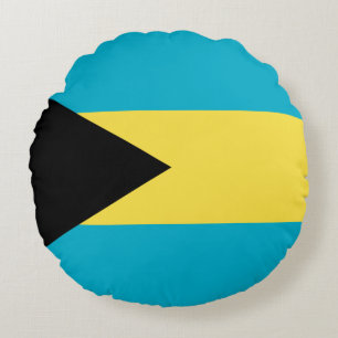 Bahamas Flag Round Cushion