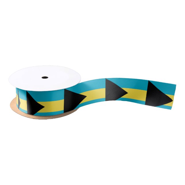 Bahamas Flag Satin Ribbon (Spool)