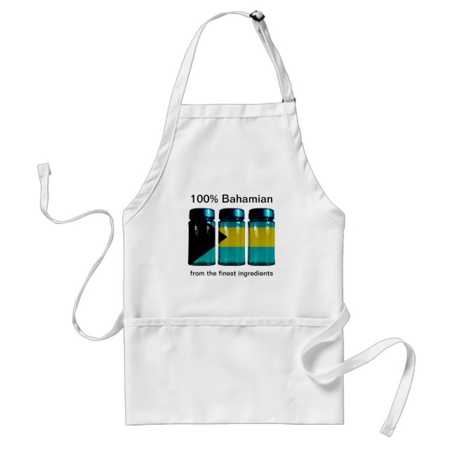 Bahamas Flag Spice Jars Apron (Front)