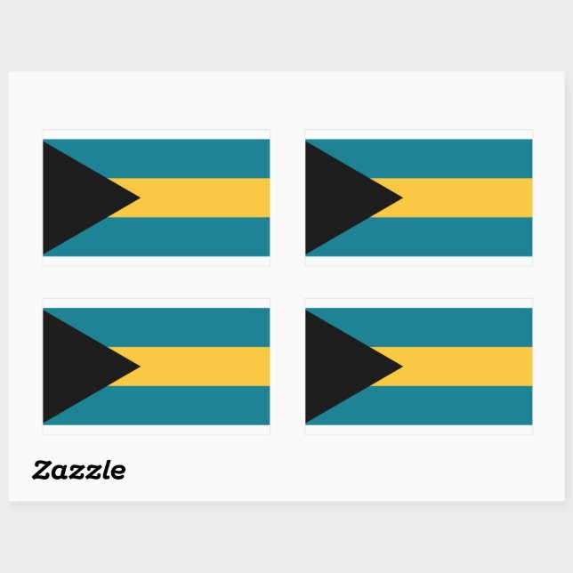 Bahamas Flag Sticker (Sheet)